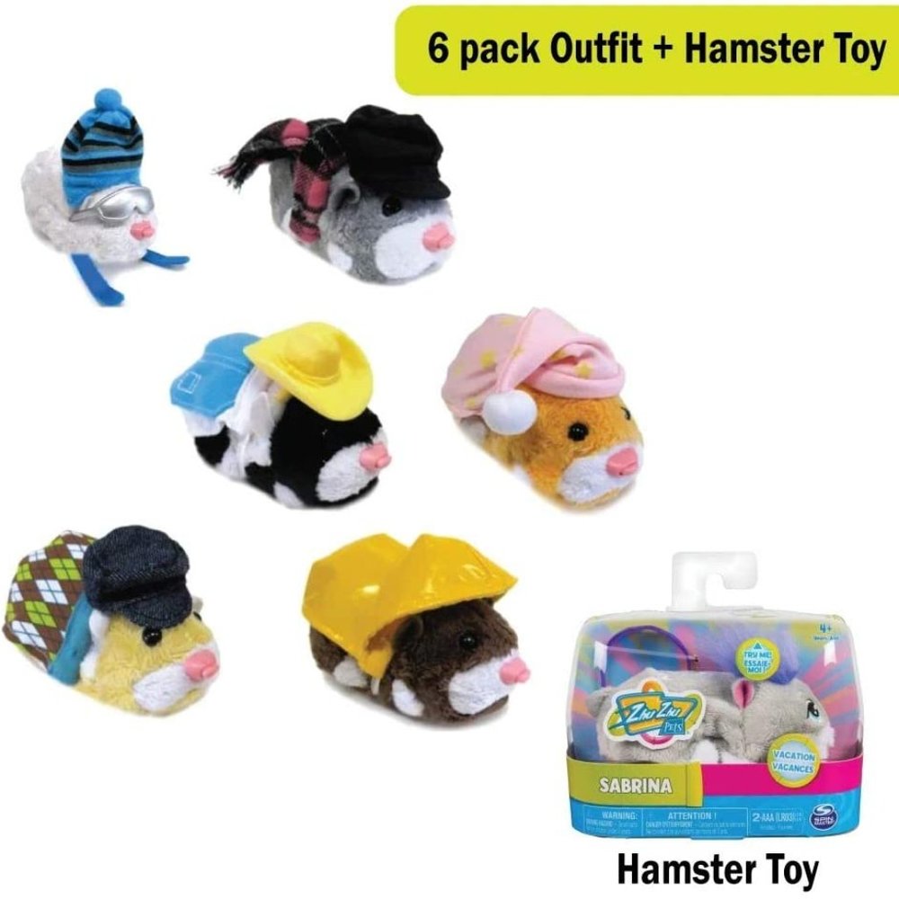 Zhuzhu Hamster Pet + FREE 6-pack Outfits - Picture 4 of 4